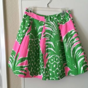 Lilly Pulitzer pineapple skirt